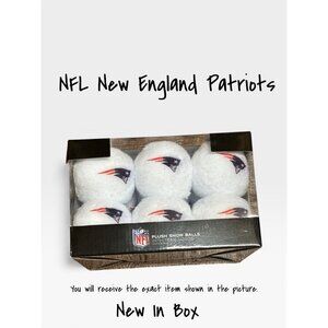 New England Patriots Plush Snowballs NFL the Memory Company set 12 New in Box